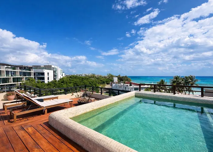 Penthouses Aldea Thai Rooftop Private Pool - Ideal For Groups And Bachelorette Party Playa del Carmen